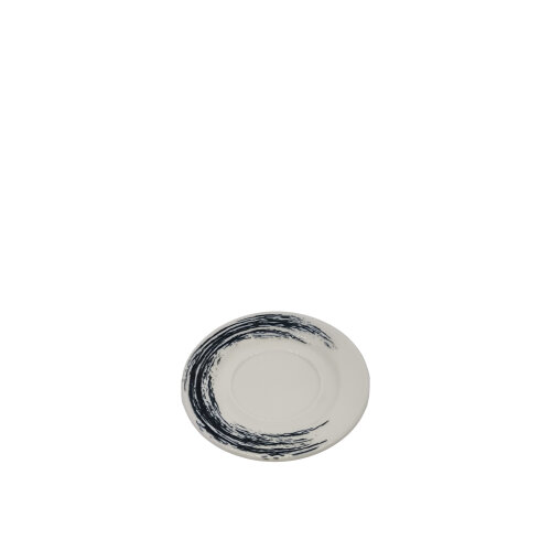 Tulu Porselen Anka Konsume Tabak 17cm-Crescent Siyah ANK17KTDB1579 - TULU PORSELEN