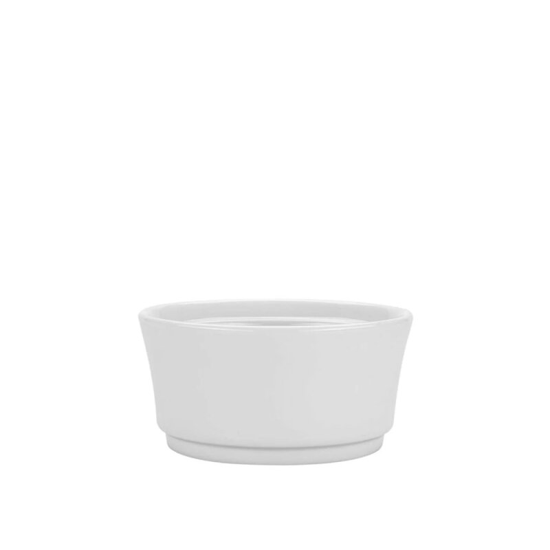 Porland Porselen 608109 Beyaz Sufle Kabı 9 cm - 3