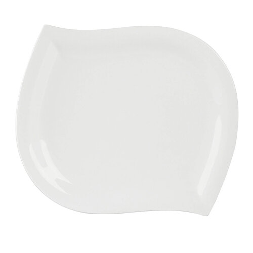 Porland Porselen A+P Leaf Beyaz Otel 184127 Düz Tabak 31Cm - PORLAND PORSELEN