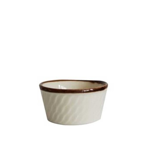 Arcoroc Krem Çizgili Yayvan Küçük Kase 120 mm - ARCOROC