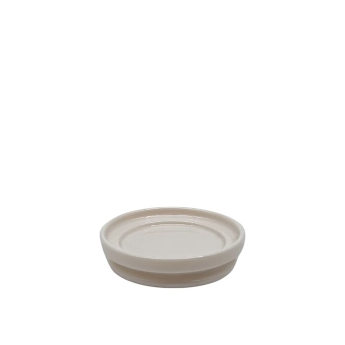 Arcoroc Krem Çizgili Bordo Çay Potu Kapak - 1