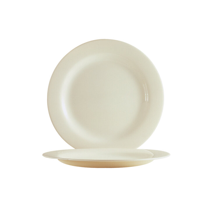 Arcoroc Krem Sade Düz Tabak 25 cm - 1