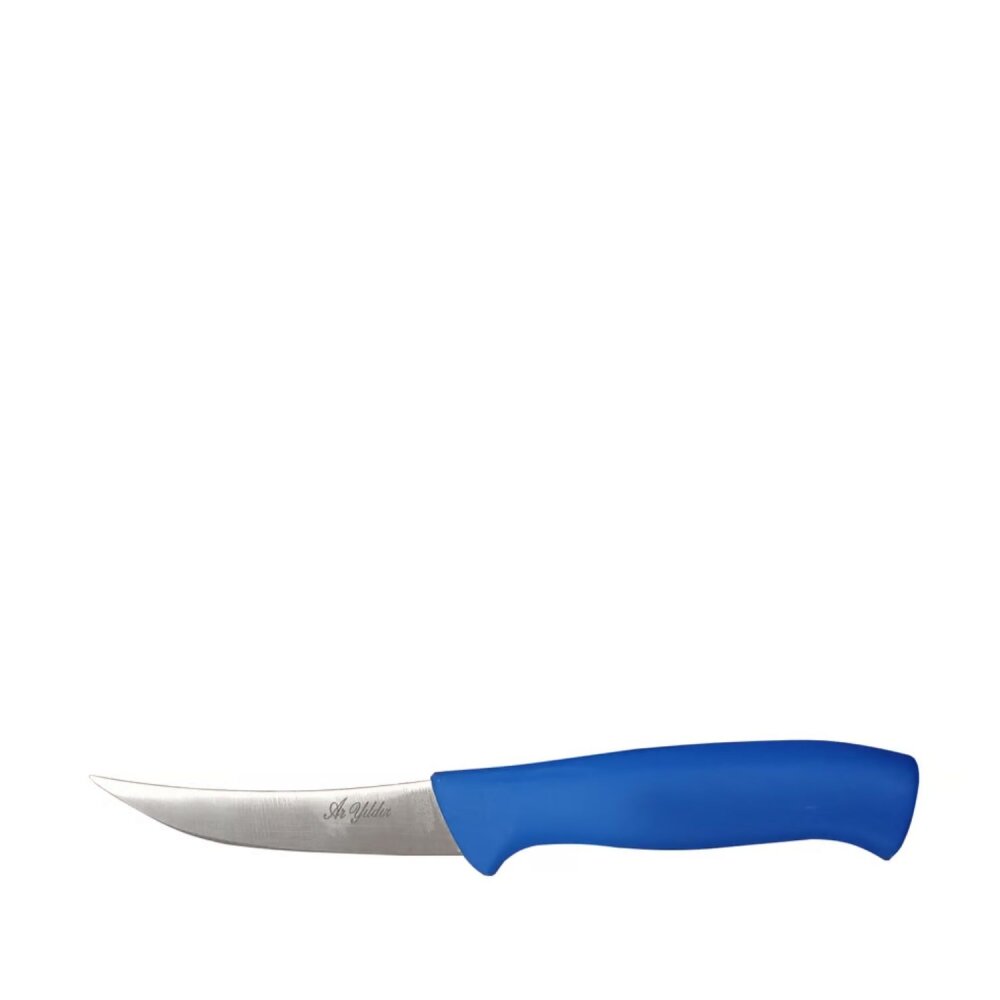 Aryıldız 1 No Eğik Kemik Bıçağı Mavi Sap Oluk20Cm