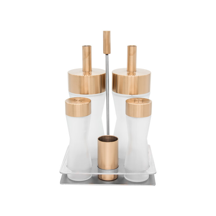 Aryıldız Menaj Set 5 Prç.10008 Bronz Kaplama - 1