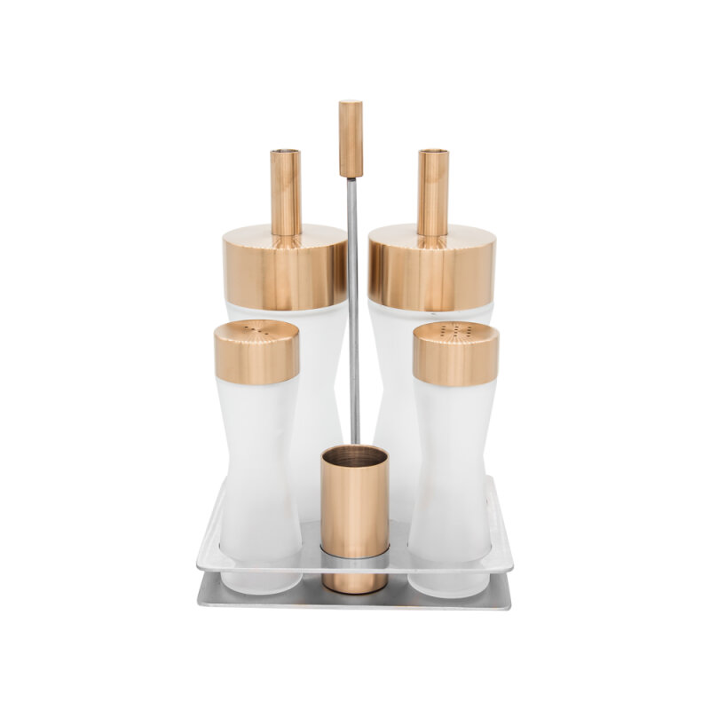 Aryıldız Menaj Set 5 Prç.10008 Bronz Kaplama - 1