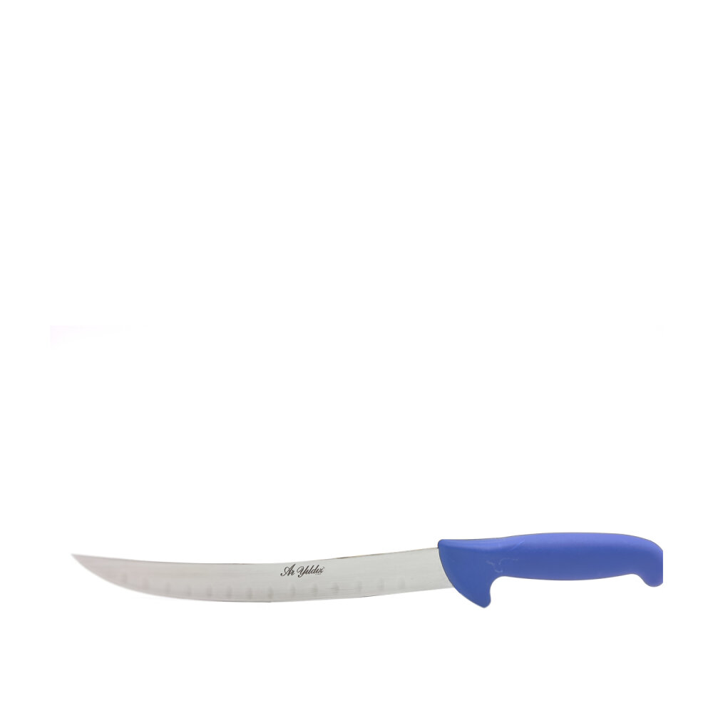 Aryıldız 3 No Eğik Kemik Bıçağı Mavi Sap Oluk 26Cm
