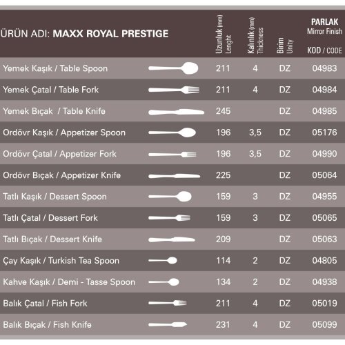 Aryıldız Maxx Royal Nescafe Kaşık 134 mm - 2