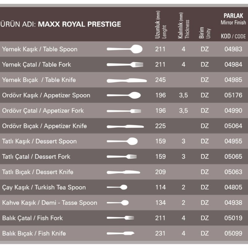 Aryıldız Maxx Royal Nescafe Kaşık 134 mm - 2