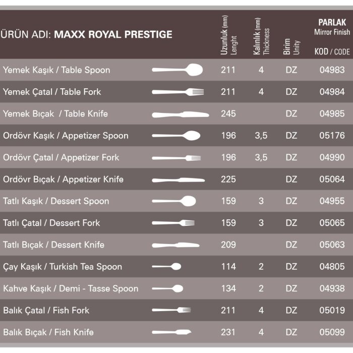 Aryıldız Maxx Royal Ordövr Bıçak 225 mm - 2