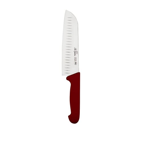 Aryıldız Santoku Bıçak Oluklu Kırmızı - ARYILDIZ