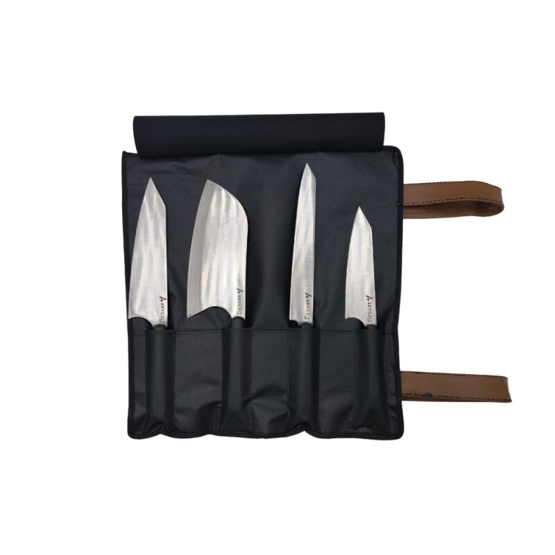 Aryıldız Deri Çantalı 4 lü Bıçak Set - 6