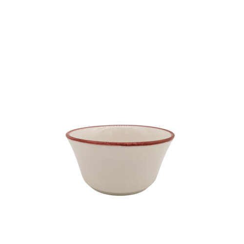 Tulu Porselen Asena Kase 10Cm - File 36 Kırmızı - TULU PORSELEN