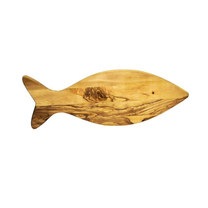 Zeytiniz Balık Formlu Kesme Sunum Tahtası Büyük47x17x2,5 - 1