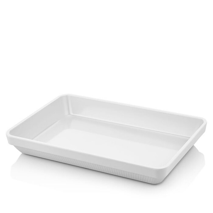 Beyaz Dikdörtgen Zeytinyağlı Sunum39,5*26cm-h.5 cm - 1