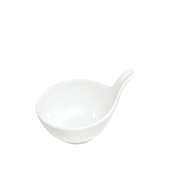 Beyaz Melamin 9,5 Cm Kulplu Kase - 1