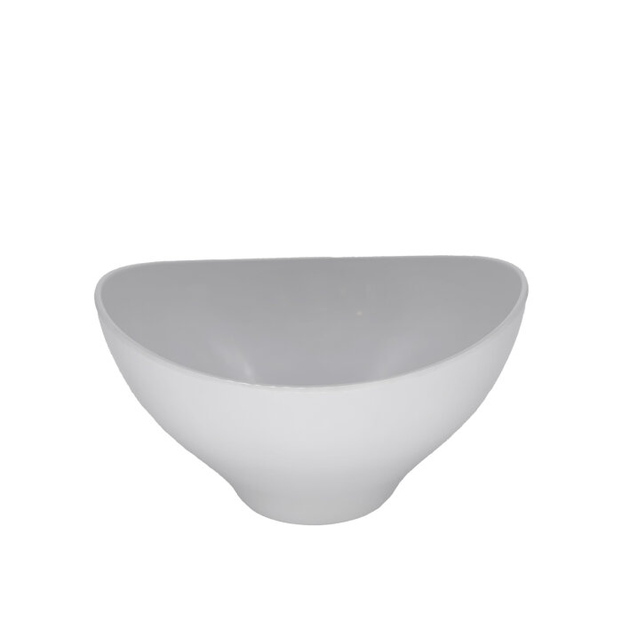 Beyaz Melamin A.Büfe Oval Derin Kase 29X26 Cm - 1