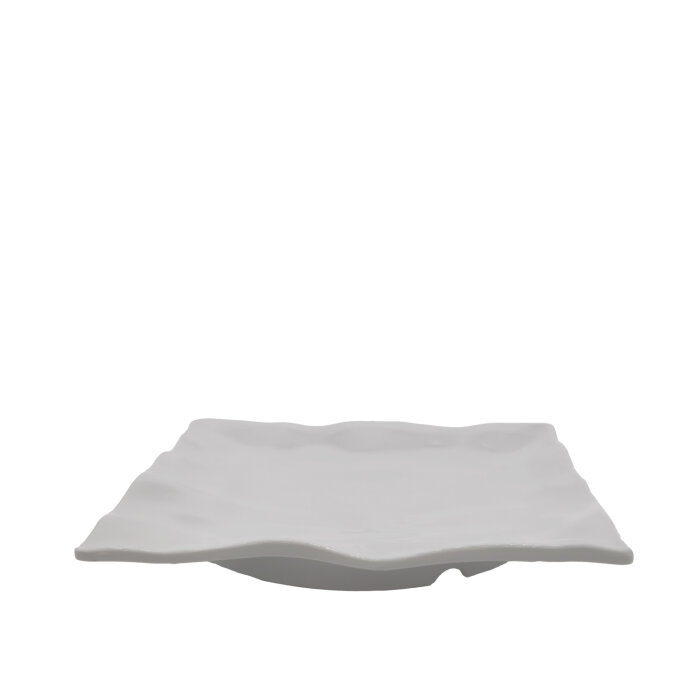 Beyaz Melamin Açık Büfe Kare Tabak 30,8 Cm - 1