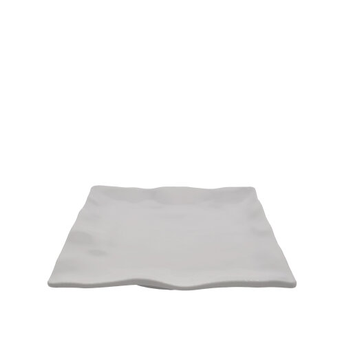 Beyaz Melamin Açık Büfe Kare Tabak 30,8 Cm - 2