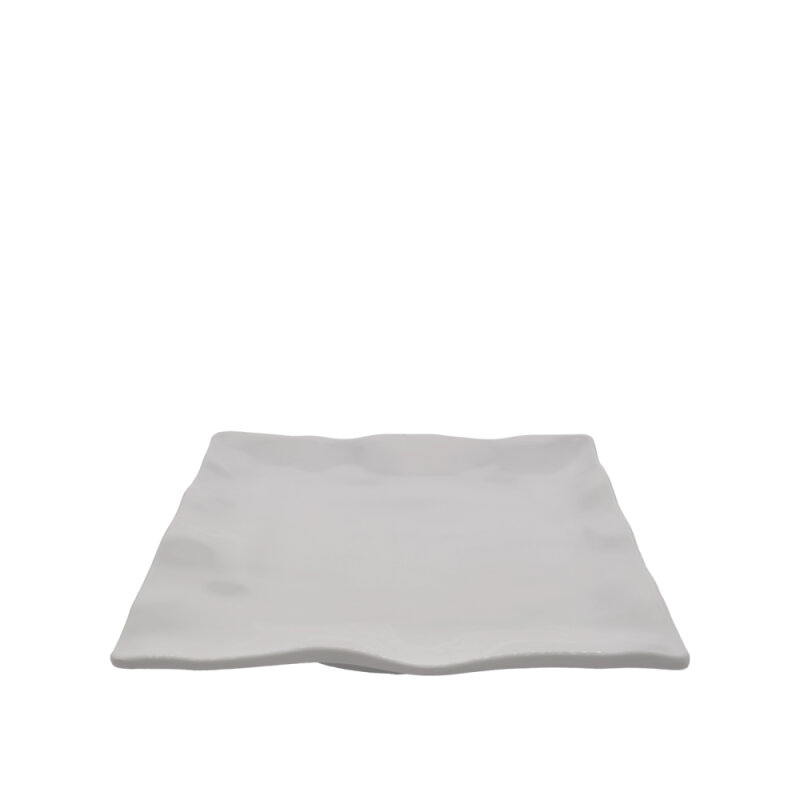Beyaz Melamin Açık Büfe Kare Tabak 30,8 Cm - 2