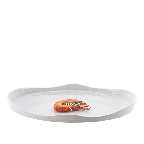 Beyaz Melamin Açık Büfe Meze Kabı 45X28 Cm - ULTRAFORM MELAMİN