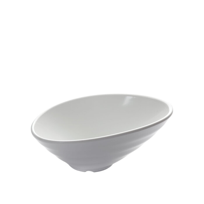 Beyaz Melamin Açılı Kase 21X9 Cm - 1