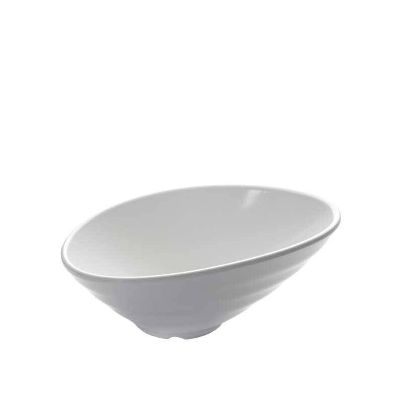 Beyaz Melamin Açılı Kase 21X9 Cm - 1
