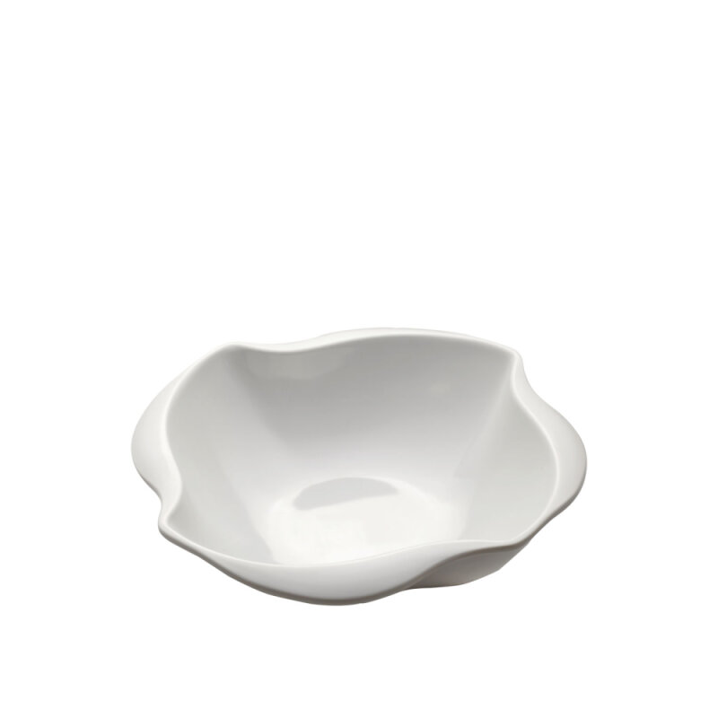 Beyaz Melamin Dalgalı Kase 23 Cm - 1