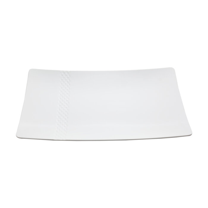 Ultraform Beyaz Melamin Dikdörtgen Sunum Tabak 40X24 - 1