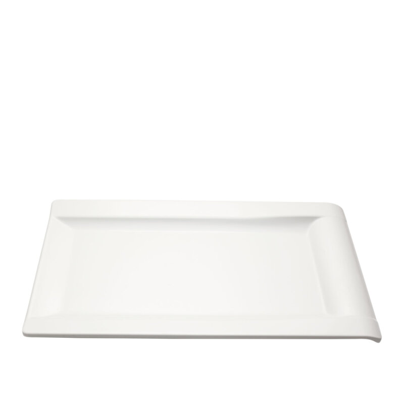 Beyaz Melamin D.Dörtgen Sunum Tabak 43X27 Cm - 1