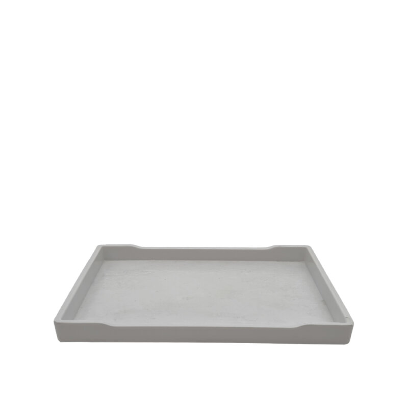 Beyaz Melamin Dik Dörtgen Sunum Tepsi 22X30 Cm - 1