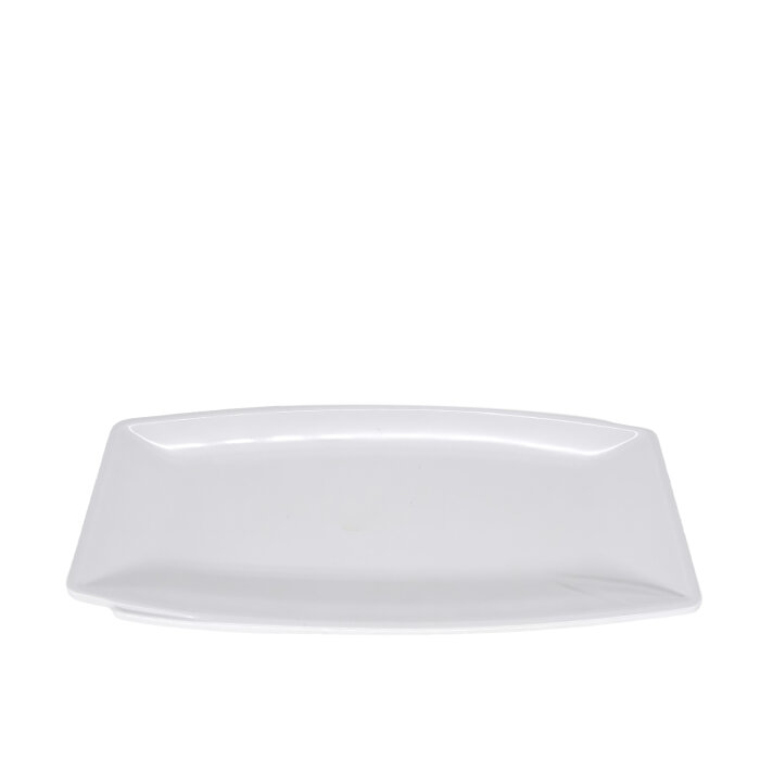 Beyaz Melamin Dik Dörtgen Suşi Sunum Tabak. 31X17 Cm - 1