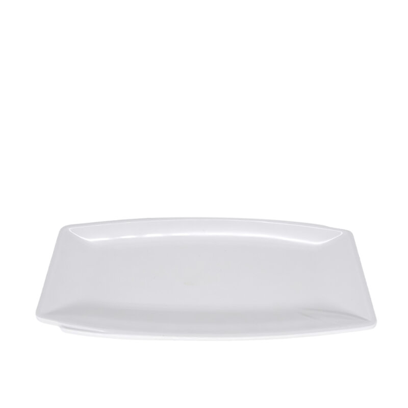 Beyaz Melamin Dik Dörtgen Suşi Sunum Tabak. 31X17 Cm - 1