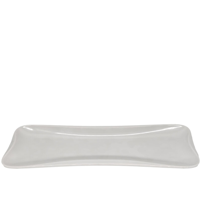 Beyaz Melamin D.Gen Meze Tabak 59X20Cm - 1