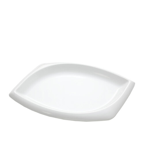 Beyaz Melamin Dıamond Sunum Tabak 35X22 Cm - ULTRAFORM MELAMİN