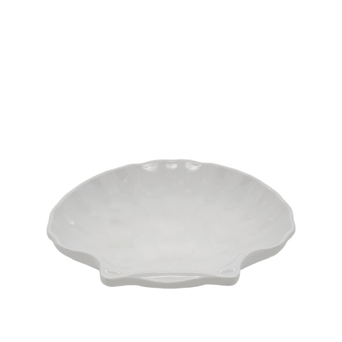 Beyaz Melamin İstiridye Sunum Kase 28 Cm - 1