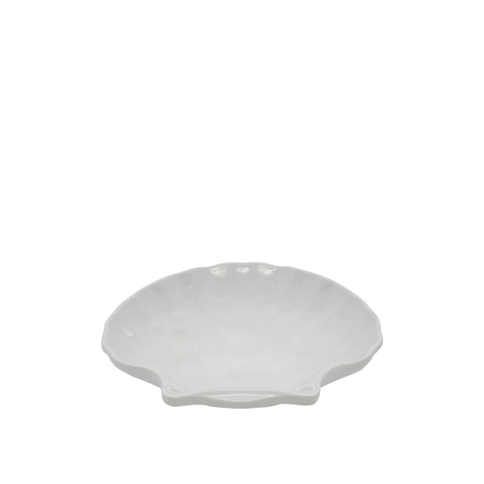 Beyaz Melamin İstiridye Sunum Tabak 14 Cm - 2