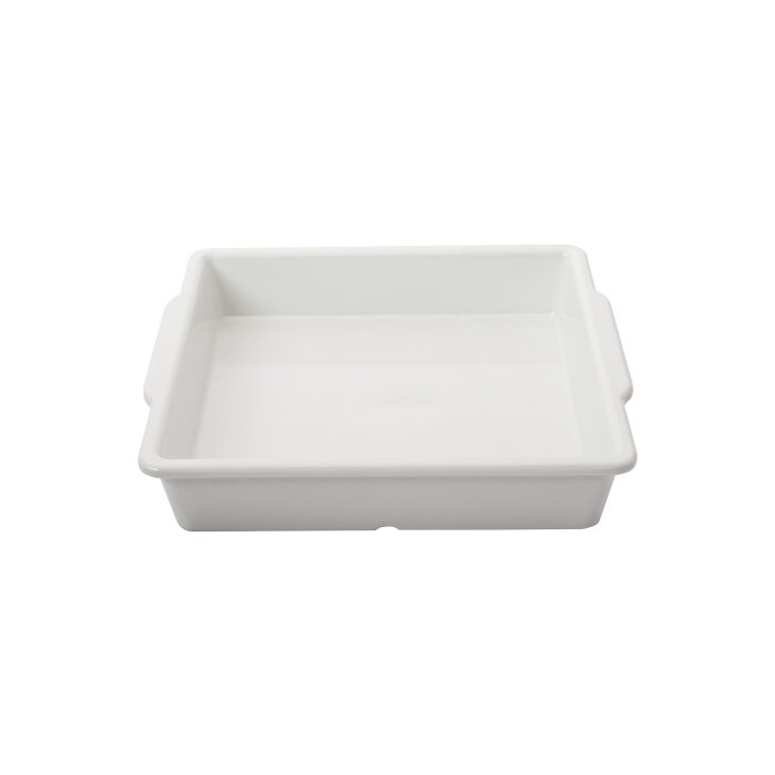 Beyaz Melamin Kare Küvet 24 Cm - 1