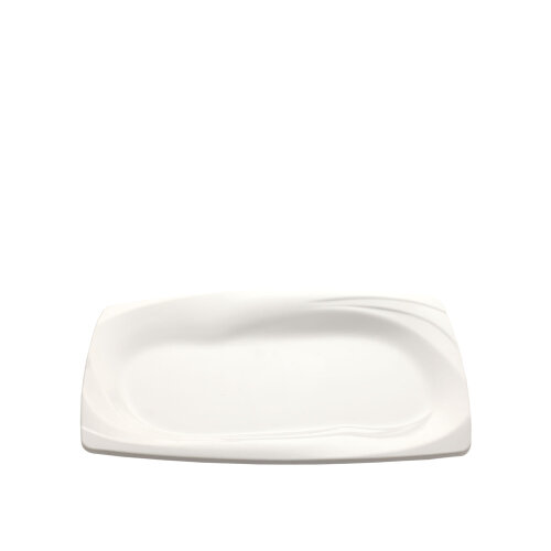 Beyaz Melamin Karizma Dik Dörtgen Tabak.30X20 Cm - ULTRAFORM MELAMİN