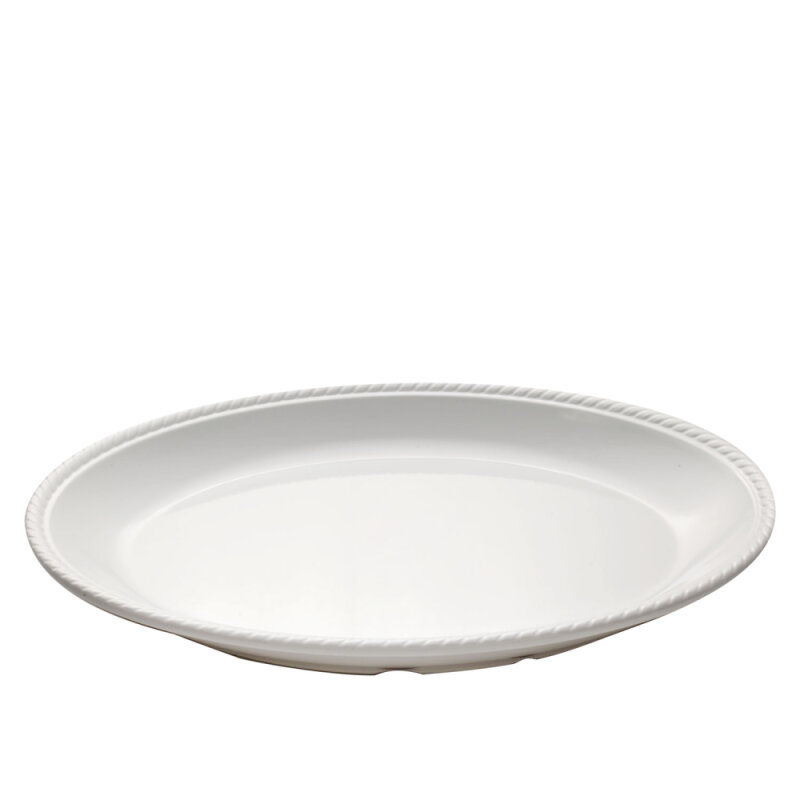 Beyaz Melamin Kayık Tabak 40 Cm - 1