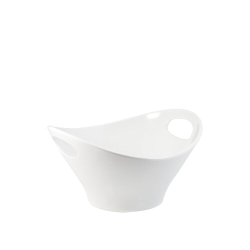 Beyaz Melamin Kulplu Kase 28X30 Cm - ULTRAFORM MELAMİN