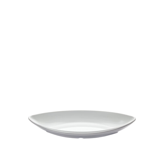 Beyaz Melamin Mekik Meze Kabı 13X25 Cm - 1
