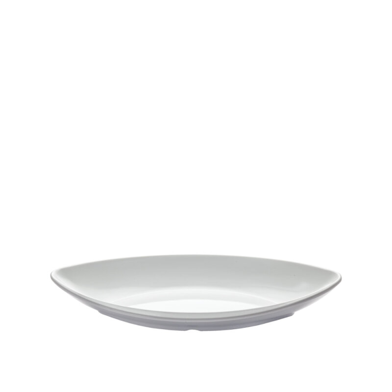 Beyaz Melamin Mekik Meze Kabı 30X16 Cm - 1