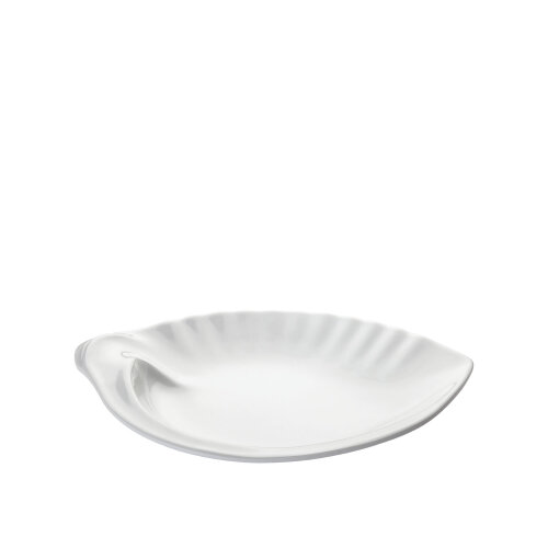 Beyaz Melamin Midye Oval Tabak 35X27 Cm - ULTRAFORM MELAMİN
