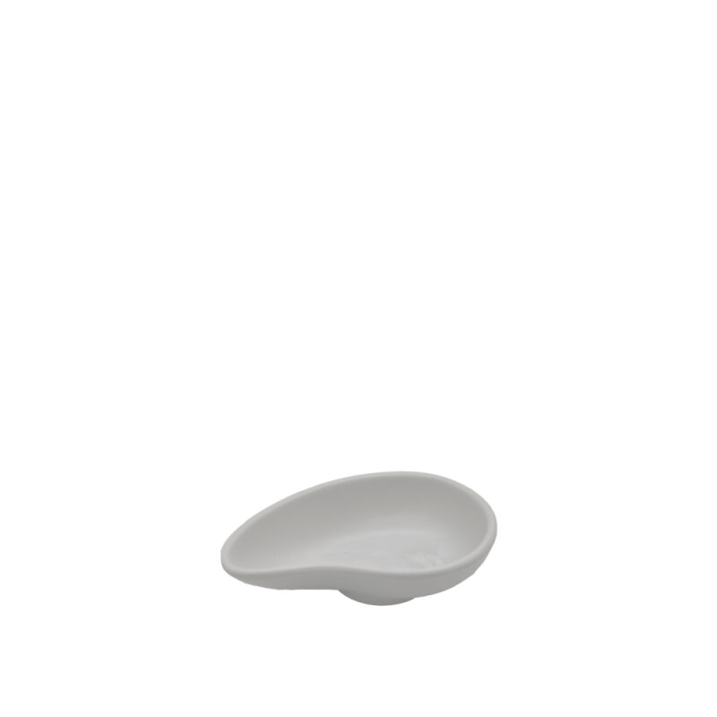 Beyaz Melamin Minimal Kase 10X6.5Cm - 1