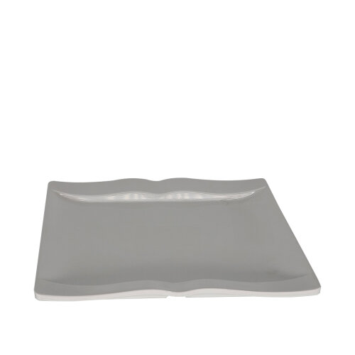 Beyaz Melamin Moustache Kare Tabak 28X28 Cm - ULTRAFORM MELAMİN