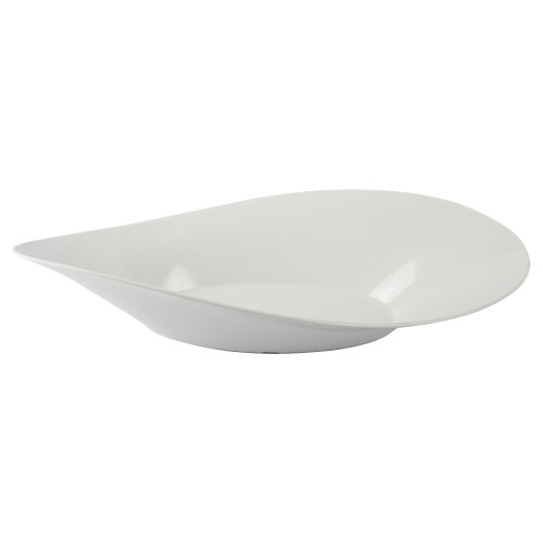 Beyaz Melamin Oval Helezonik Meze Tabak 53X26Cm - ULTRAFORM MELAMİN