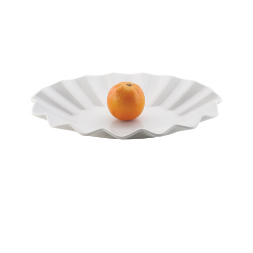 Beyaz Melamin Oval Manolya Tabak 34,5X26 Cm - ULTRAFORM MELAMİN