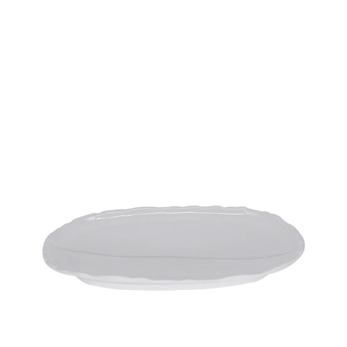 Beyaz Melamin Oval Sunum Aynası 34X46 - 1