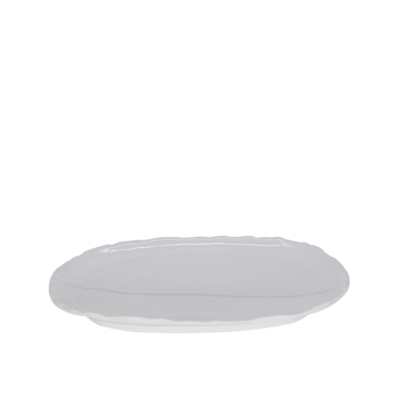 Beyaz Melamin Oval Sunum Aynası 34X46 - 1