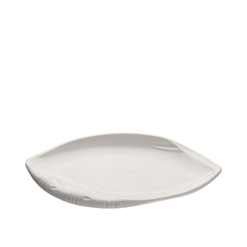 Beyaz Melamin Oval Sunum Tabak.37X24 Cm - ULTRAFORM MELAMİN